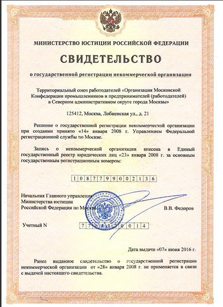 Свидетельство р нрс регистрации нко